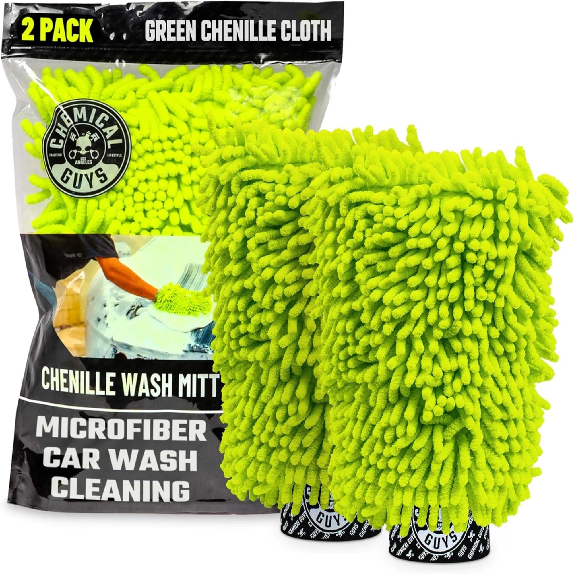 Chemical Guys Clean Chenille Wash Mitt (2-Pack)