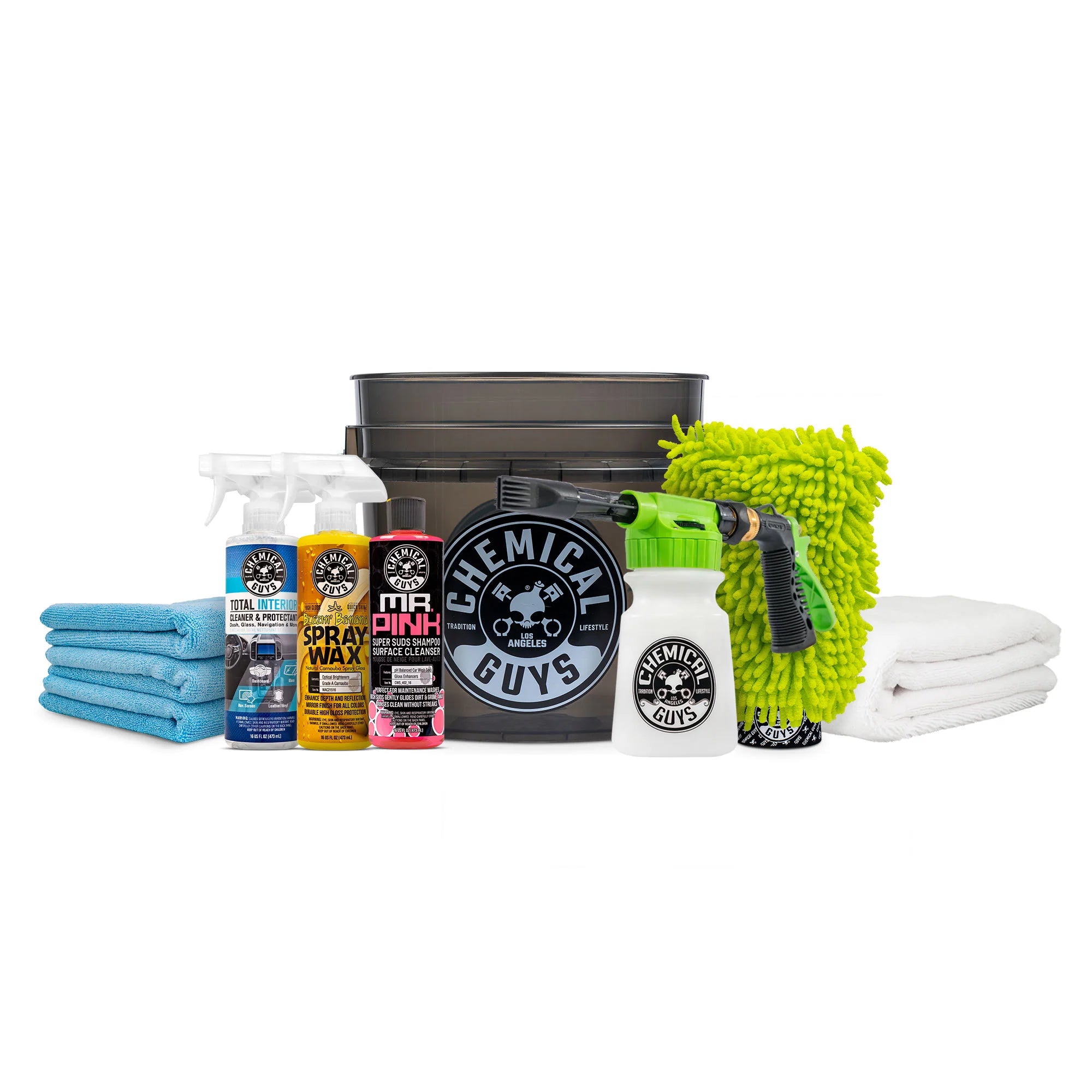 Chemical Guys Clean Blazin' Black Foaming Wash & Complete Care Kit