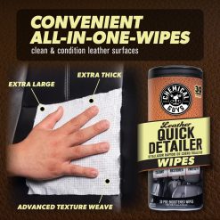 Alternative view of Chemical Guys Clean Leather Quick Detailer Wipes 3-Pack Kit