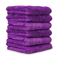 Chemical Guys Clean Happy Ending Edgeless Microfiber Towels, 16x16 6-Pack