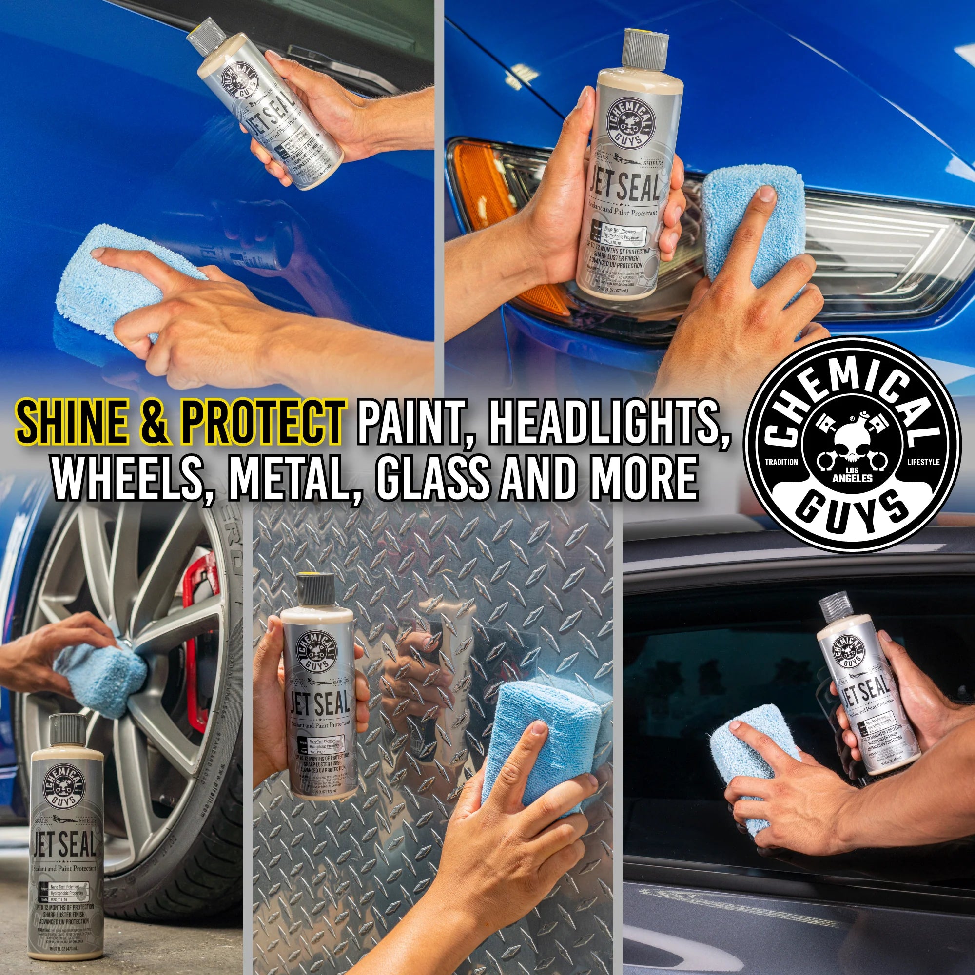 Chemical Guys Clean Paint Protect Jetseal & Wax Bundle w/Towel - Image 11