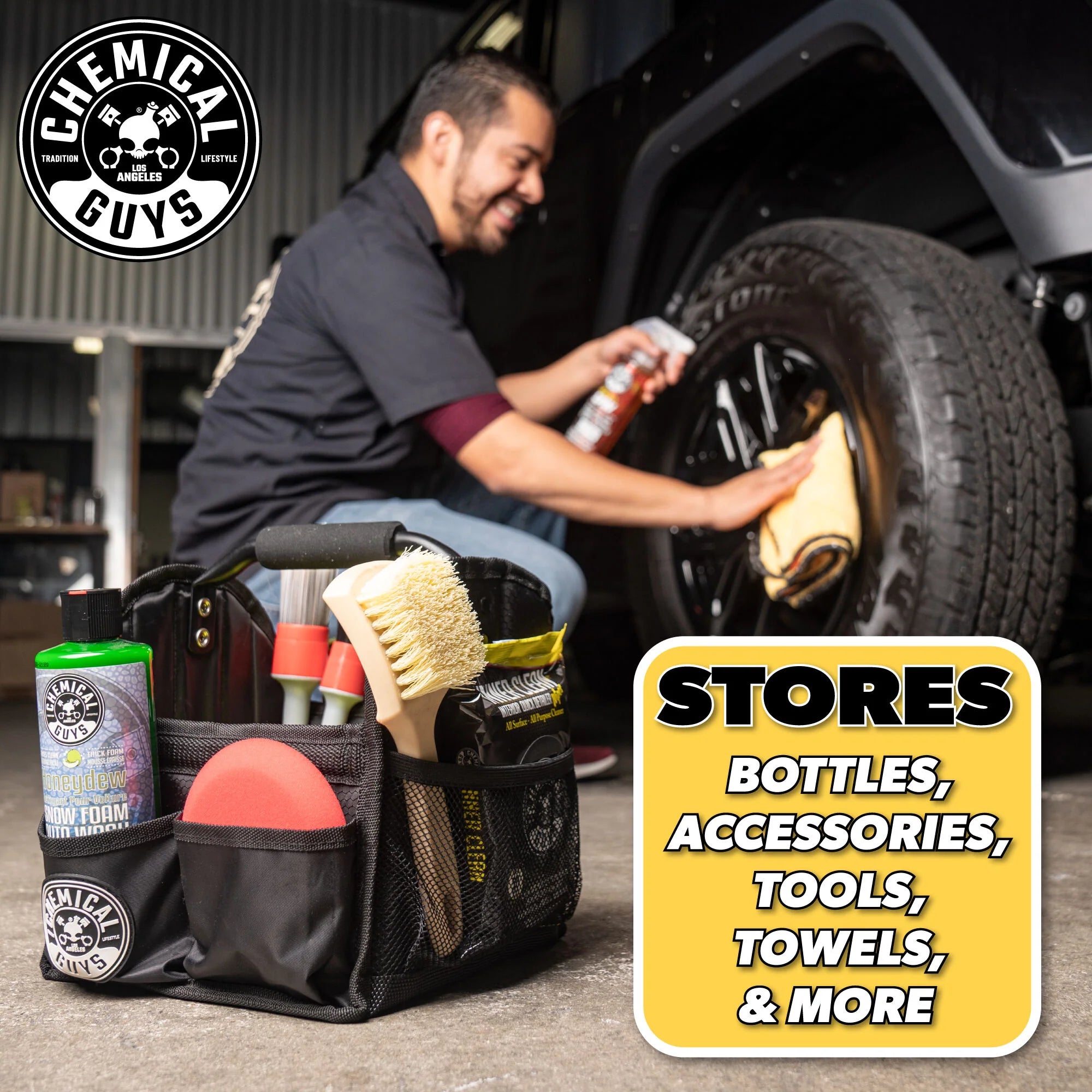 Chemical Guys Clean Speed Load Carrying Caddy & Storage Organizer - Image 8