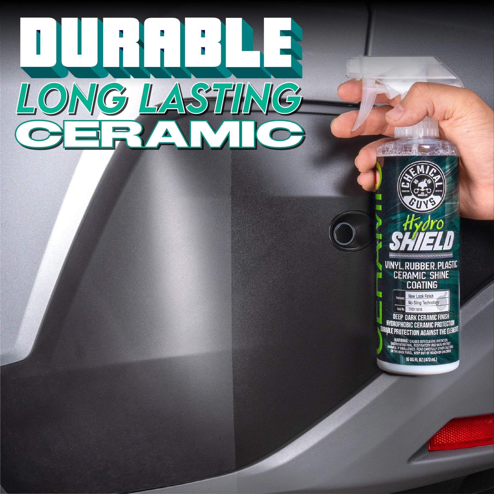 Chemical Guys Clean HydroShield Vinyl, Rubber, Plastic Ceramic Shine Coating - Image 4