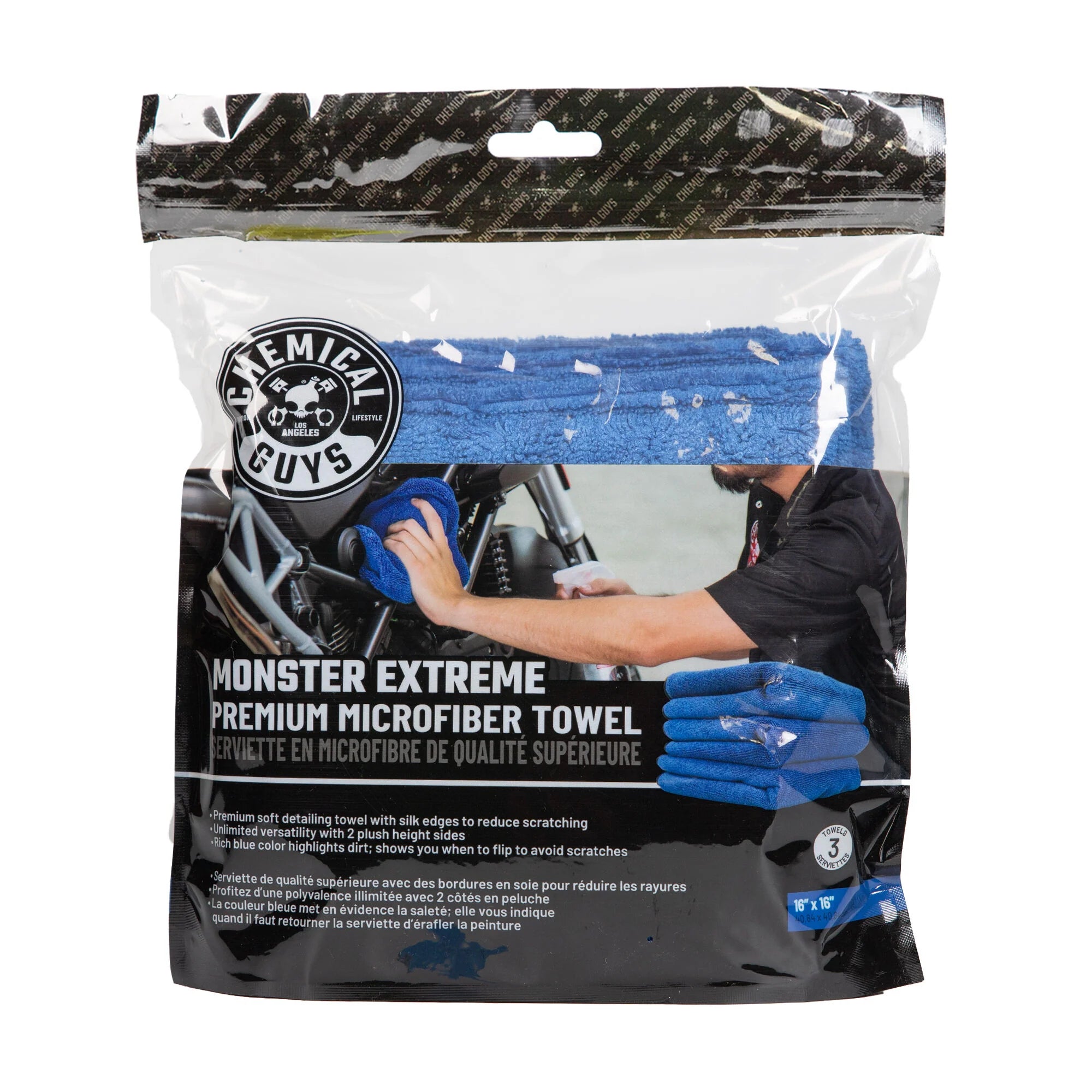 Chemical Guys Clean Monster Extreme Thickness Towel 3-Pack - Image 2