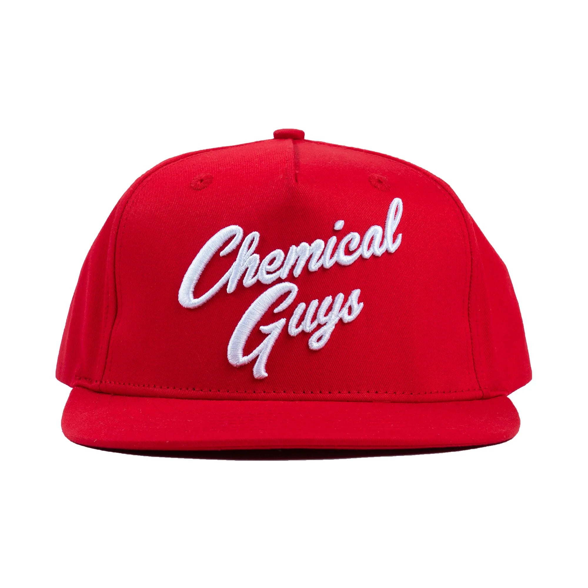 Chemical Guys Clean Snap-It-Back Red Script Hat