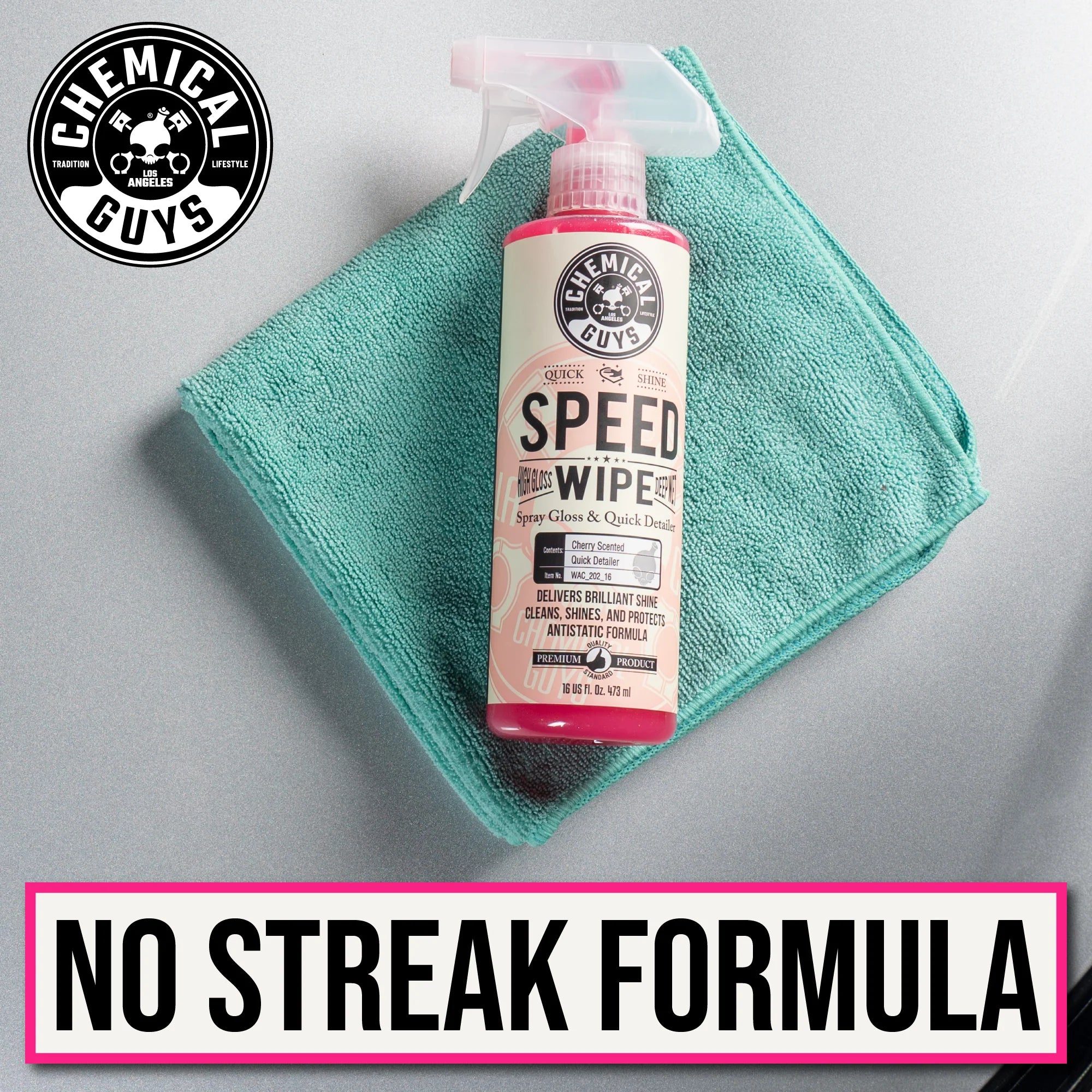Chemical Guys Clean Speed Wipe Quick Detailer & High Shine Spray Gloss - Image 9