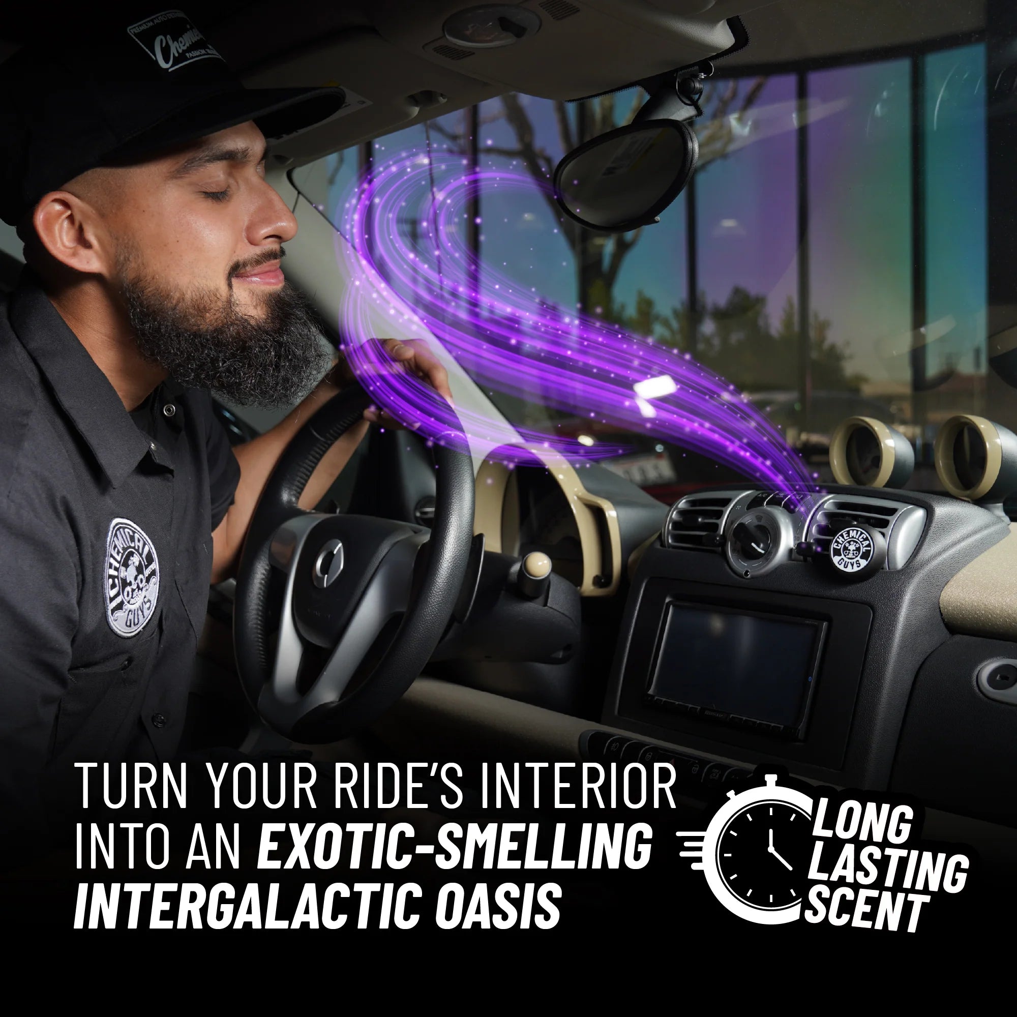 Chemical Guys Clean Galactic Vent Clip Air Freshener - Image 2