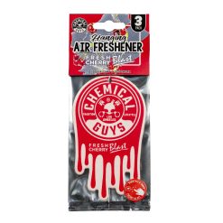 Chemical Guys Clean Fresh Cherry Blast Hanging Air Freshener 3-Pack