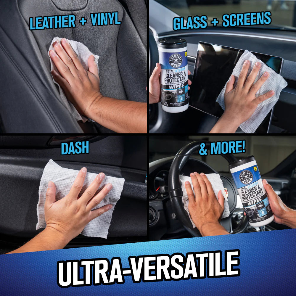 Chemical Guys Clean Total Interior Cleaner & Protectant Canister Wipes - Image 10