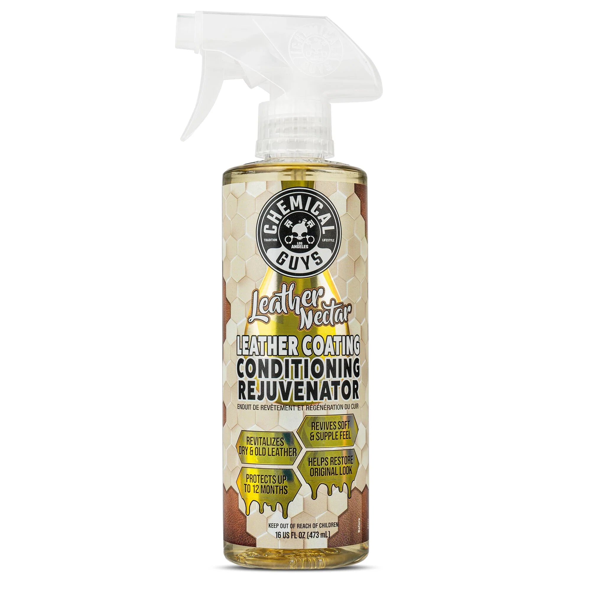 Chemical Guys Clean Leather Nectar Leather Coating Conditioning Rejuvenator
