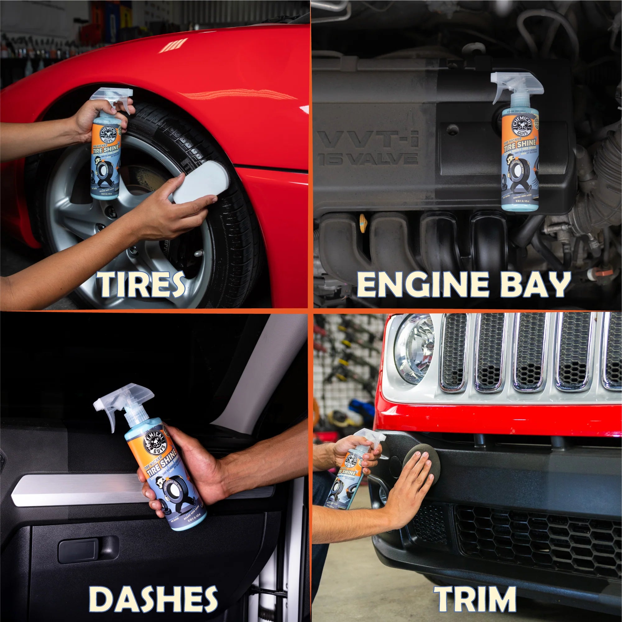Chemical Guys Clean Tire Kicker Extra Shiny Tire Shine - Image 17