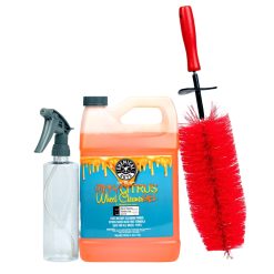 Chemical Guys Clean Sticky Citrus Spray Bundle with FREE Red Rocket Wheel and Rim Detailing Brush