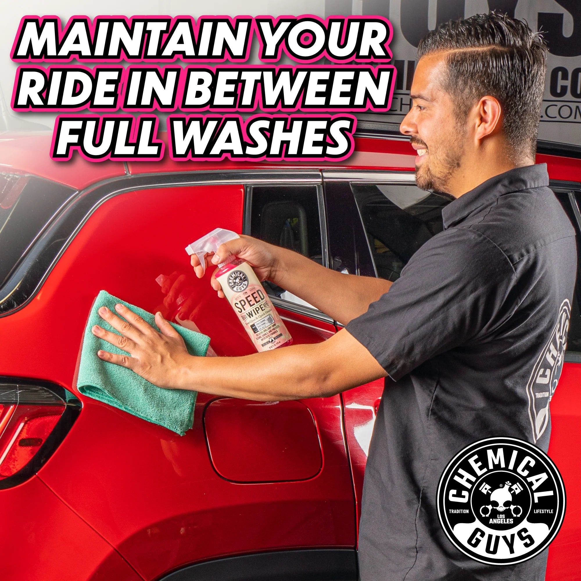 Chemical Guys Clean Speed Wipe Quick Detailer & High Shine Spray Gloss - Image 7