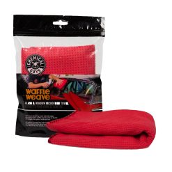 Chemical Guys Clean Waffle Weave Glass and Window Microfiber Towel