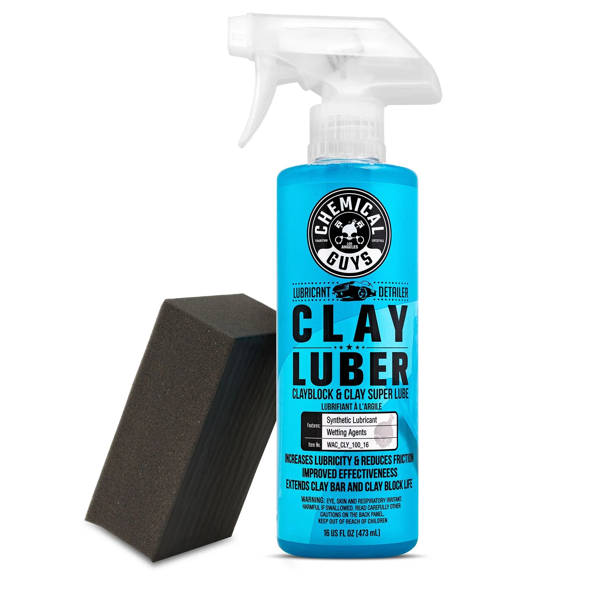 Chemical Guys Clean Rinse & Renew Clay Block & Clay Luber Kit Bundle