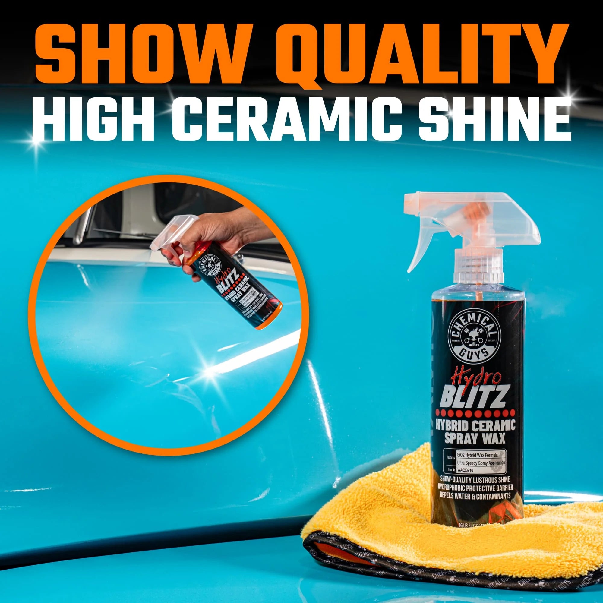 Chemical Guys Clean HydroBlitz Hybrid Ceramic Spray Wax - Image 7