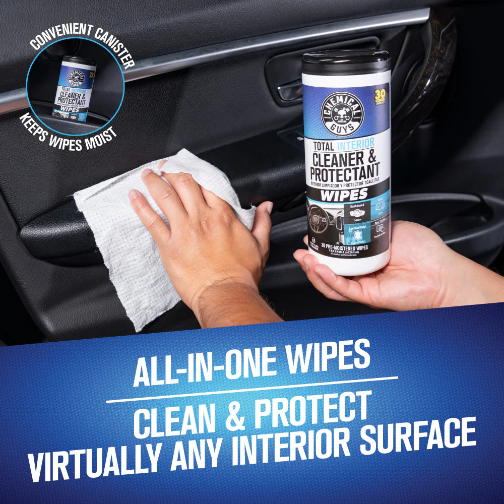 Chemical Guys Clean Total Interior Cleaner & Protectant Canister Wipes - Image 12