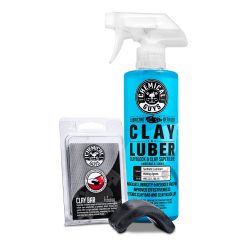 Chemical Guys Clean Heavy Duty Clay Bar & Luber Synthetic Lubricant Kit Bundle