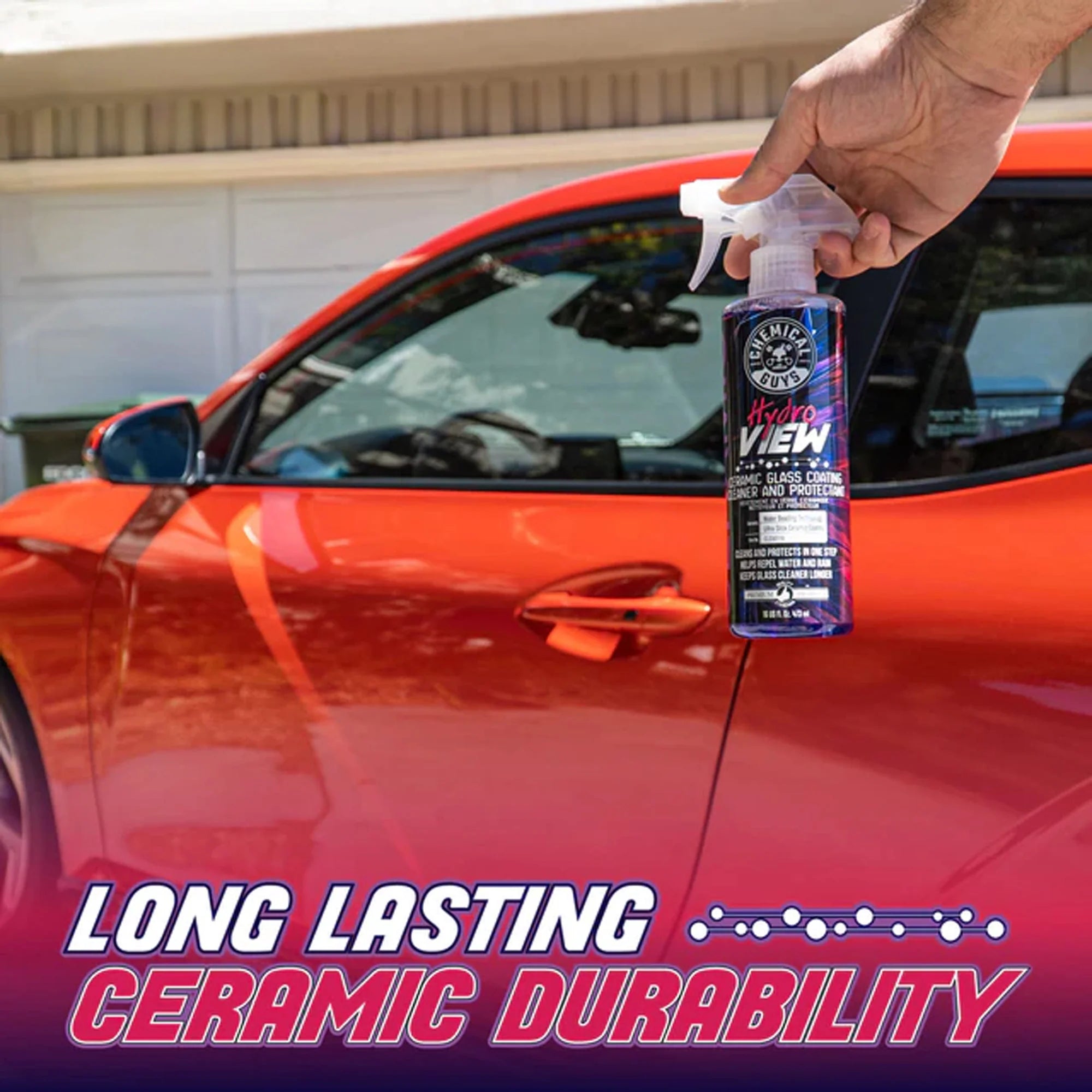 Chemical Guys Clean HydroView Ceramic Glass Cleaner & Coating - Image 4