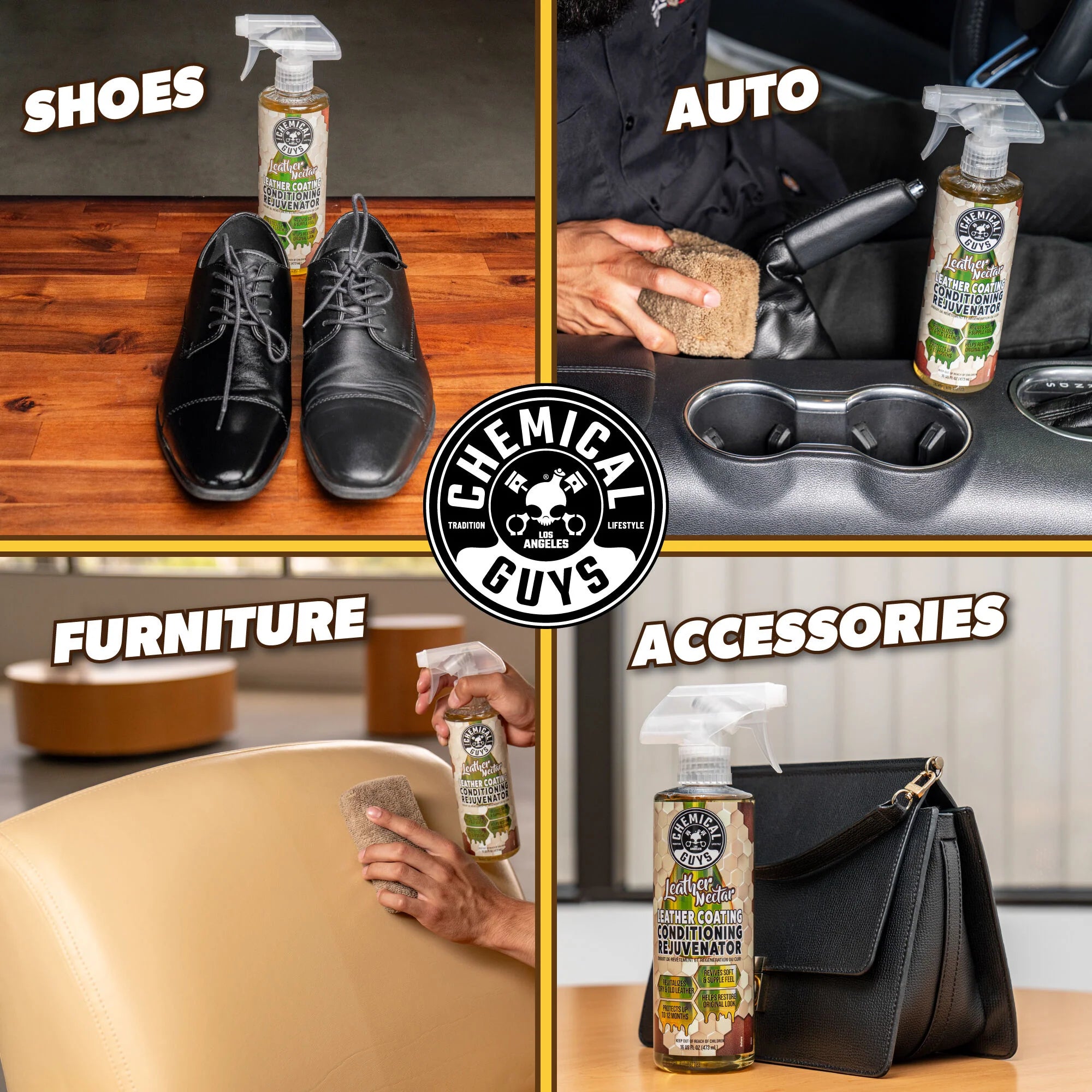Chemical Guys Clean Leather Nectar Leather Coating Conditioning Rejuvenator - Image 4