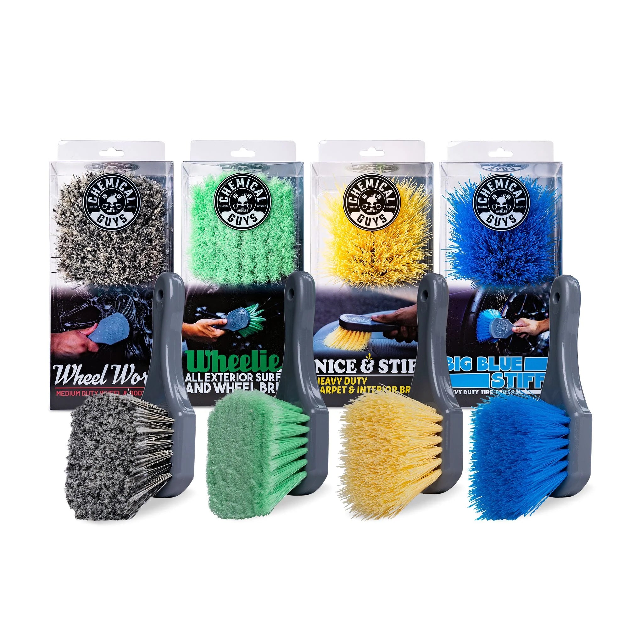 Chemical Guys Clean Total Interior And Exterior Detailing Brush Kit