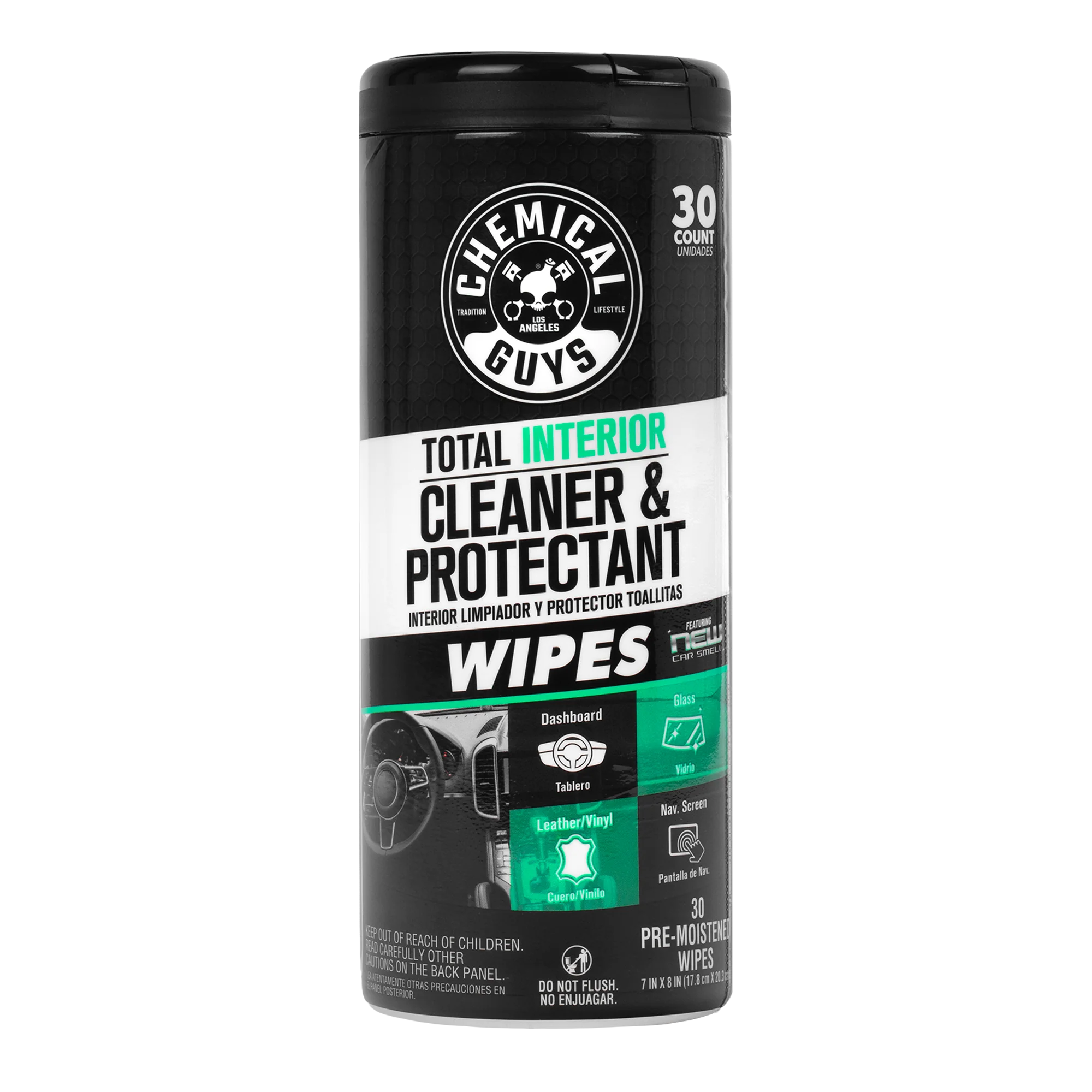 Chemical Guys Clean Total Interior Cleaner & Protectant Canister Wipes - Image 14