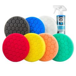 Chemical Guys Clean Wax & Polish 6.5 Buffing Pad Variety Pack w/Polishing Pad Cleaner