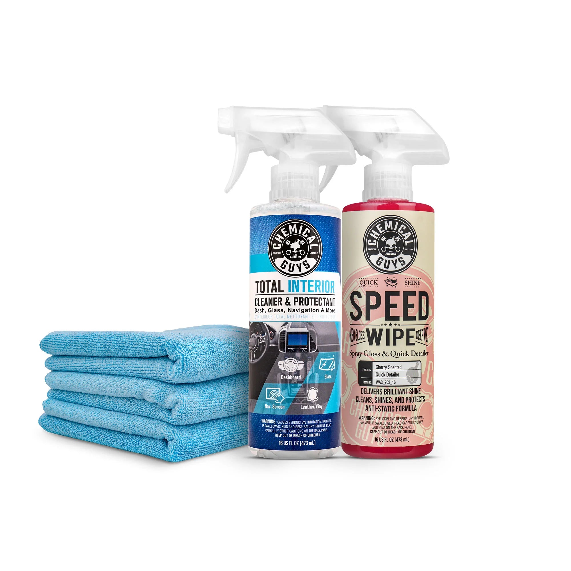Chemical Guys Clean The Quick Detailing Exterior & Interior High Shine Kit