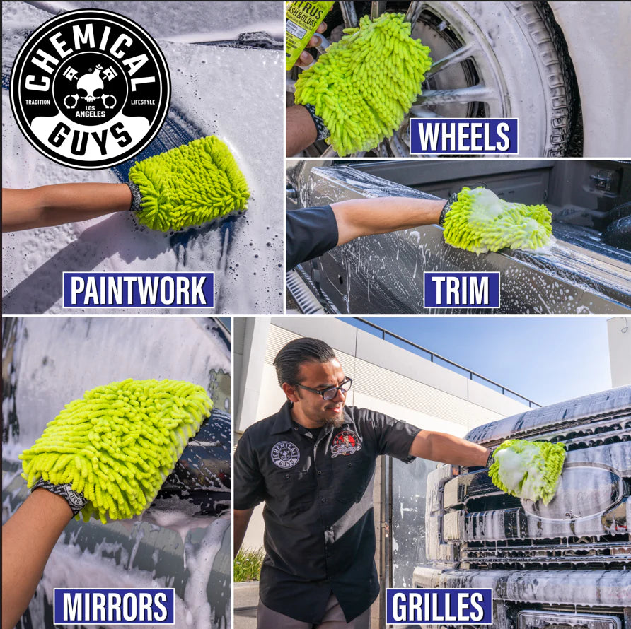 Chemical Guys Clean Chenille Wash Mitt - Image 7